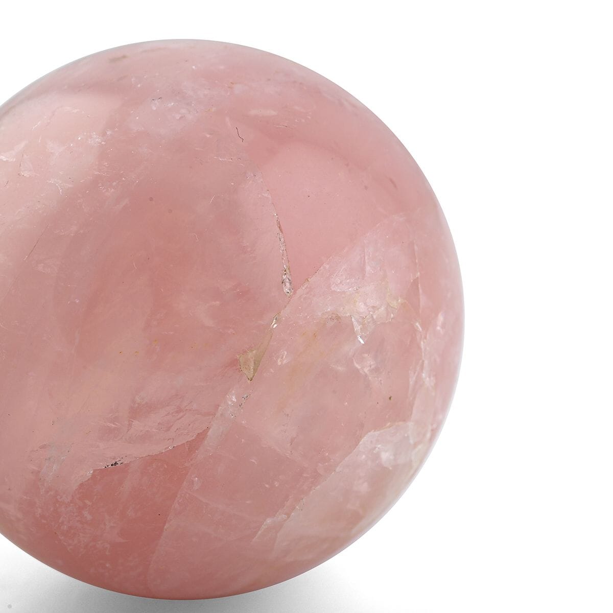 Rose Quartz Sphere -L Approx 1360ctw with Free Wood Stand 10 image number 2