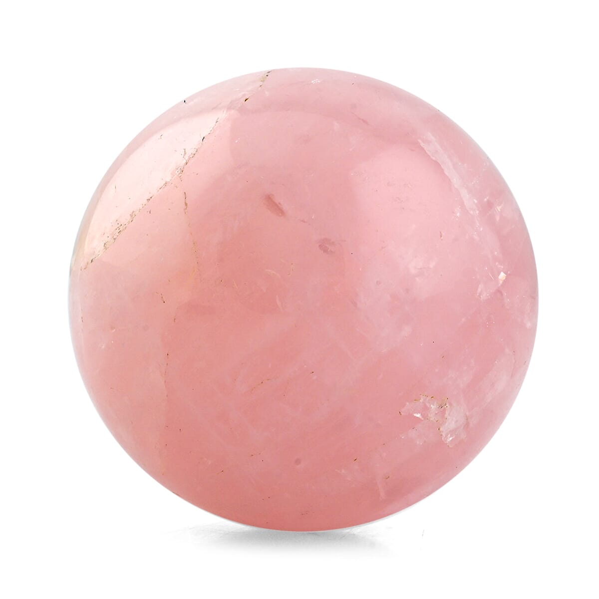 Rose Quartz Sphere -M Approx 680ctw with Free Wood Stand 10 image number 1