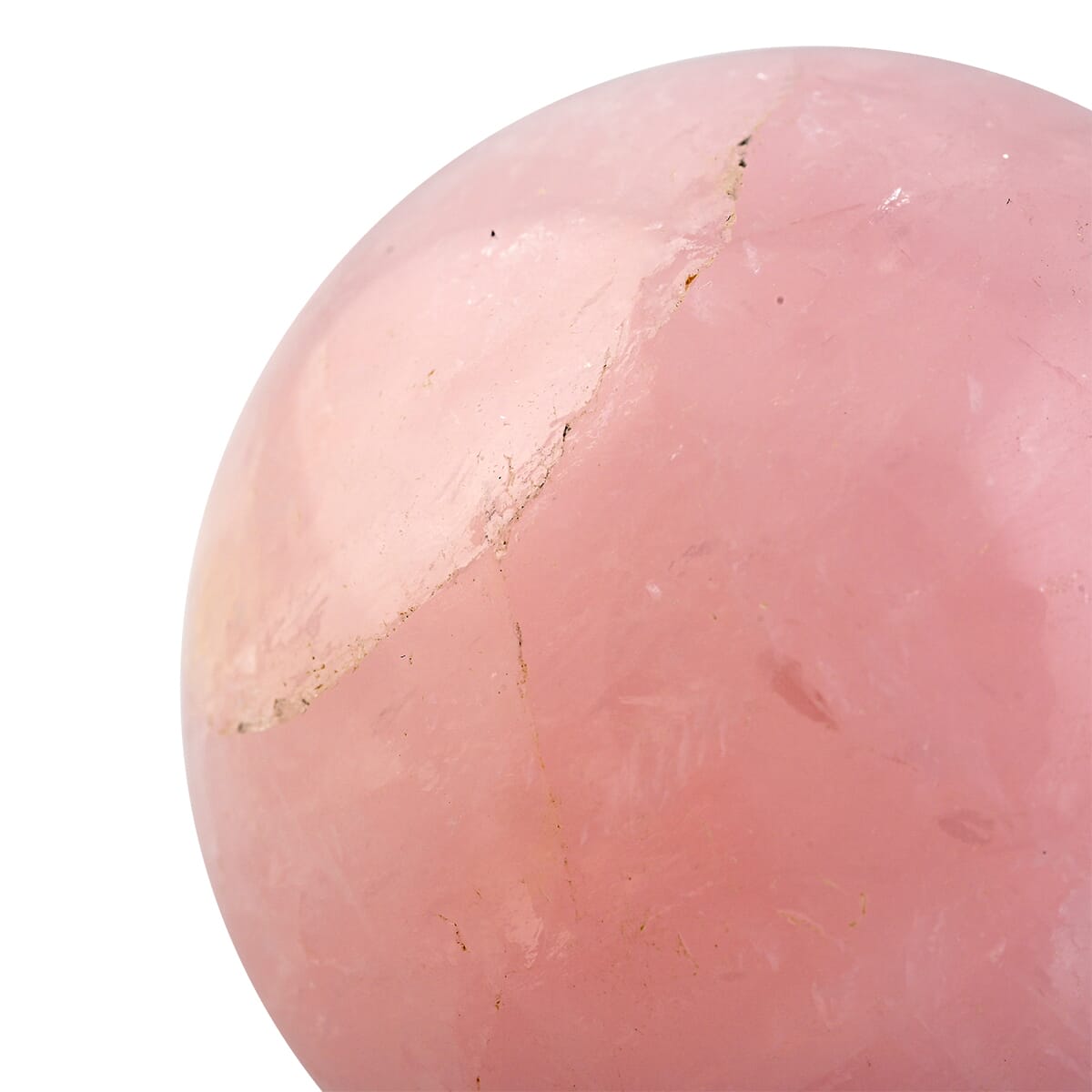 Rose Quartz Sphere -M Approx 680ctw with Free Wood Stand 10 image number 2