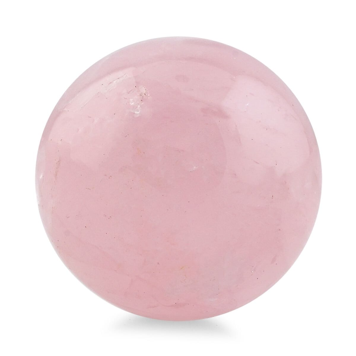 Rose Quartz Sphere -S Approx 444ctw with Free Wood Stand 10 image number 0