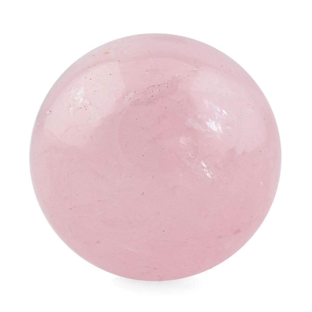 Rose Quartz Sphere -S Approx 444ctw with Free Wood Stand 10 image number 1
