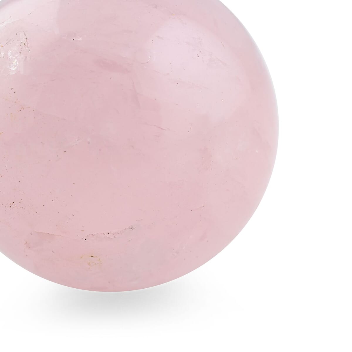 Rose Quartz Sphere -S Approx 444ctw with Free Wood Stand 10 image number 2