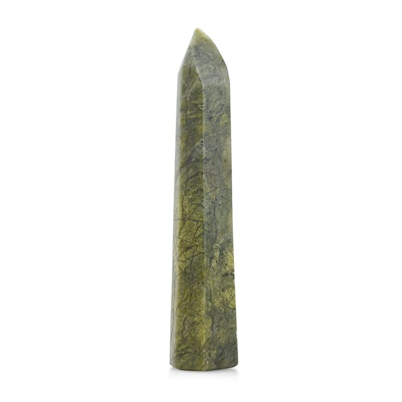 Prasiolite Prism Tower -L Approx 453.592ctw