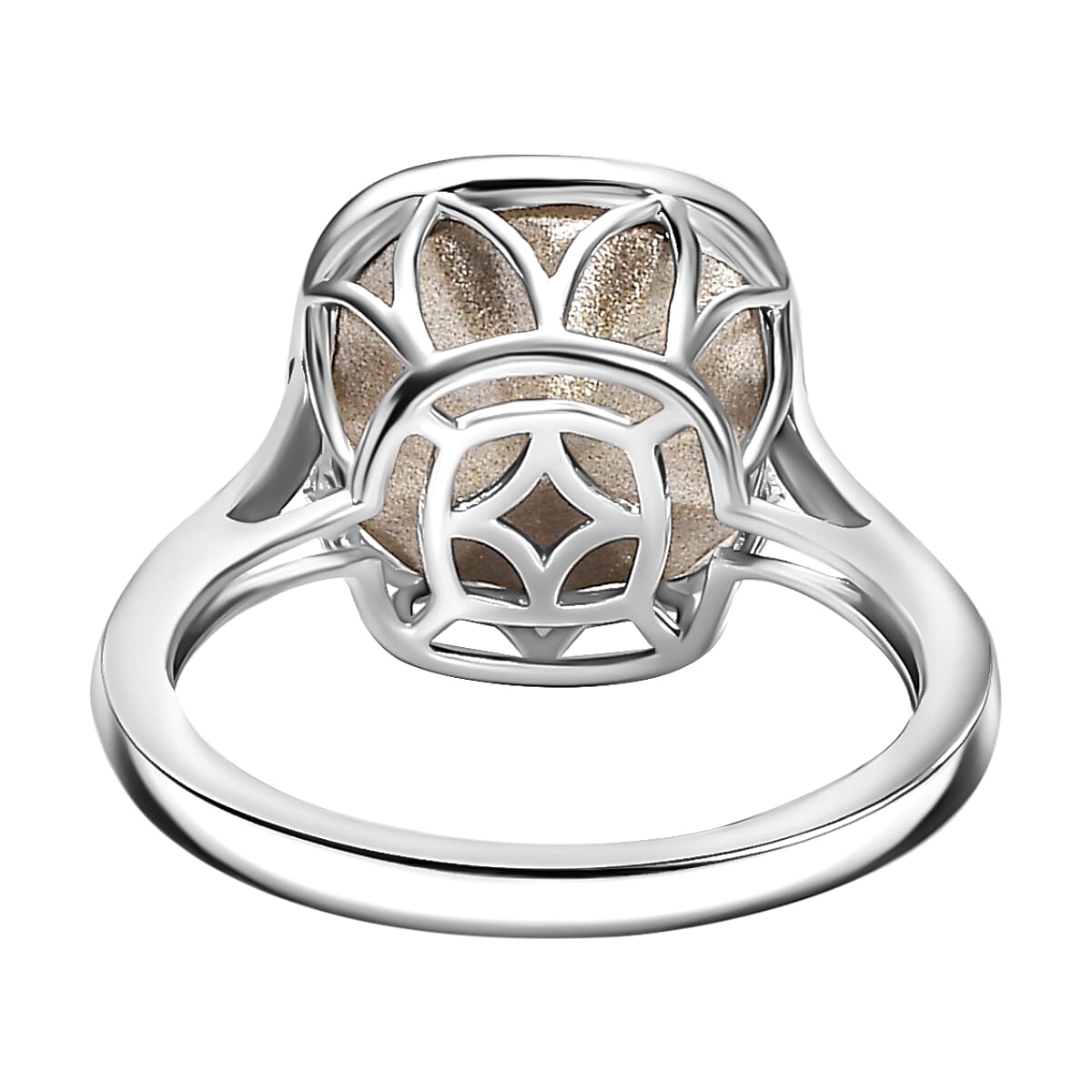 J Francis Embellished with Zirconia by Swarovski 5.00 ctw Ring in Platinum Over Sterling Silver (Size 6.75)