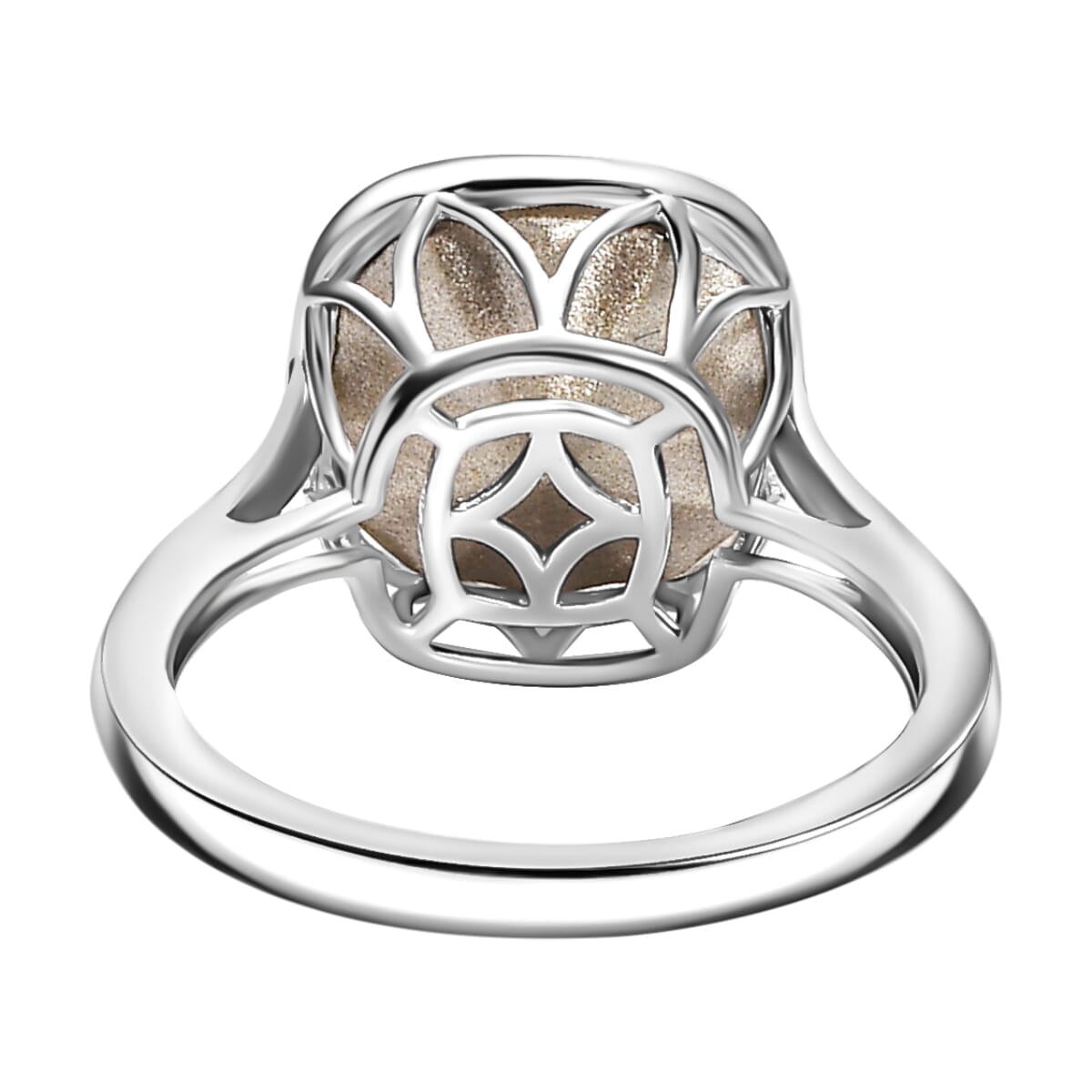 J Francis Embellished with Zirconia by Swarovski 5.00 ctw Ring in Platinum Over Sterling Silver (Size 7.25) image number 4
