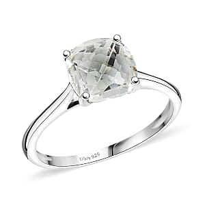 J Francis Embellished with Crystal by Swarovski Ring in Platinum Over Sterling Silver (Size 7.0)