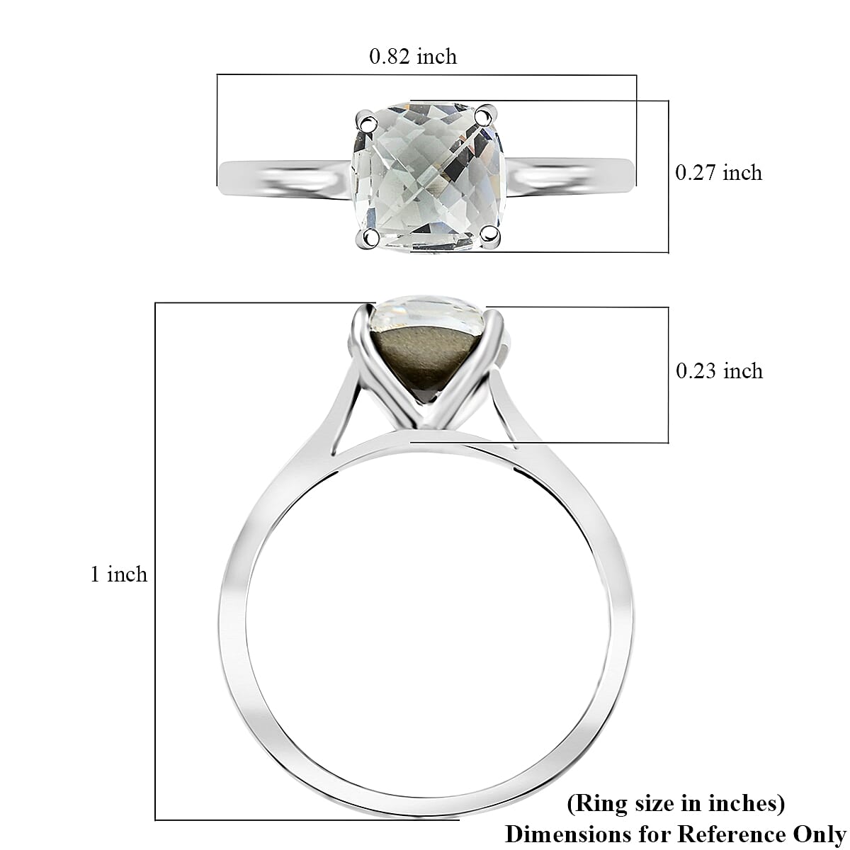 J Francis Embellished with Crystal by Swarovski Ring in Platinum Over Sterling Silver (Size 7.0) image number 4