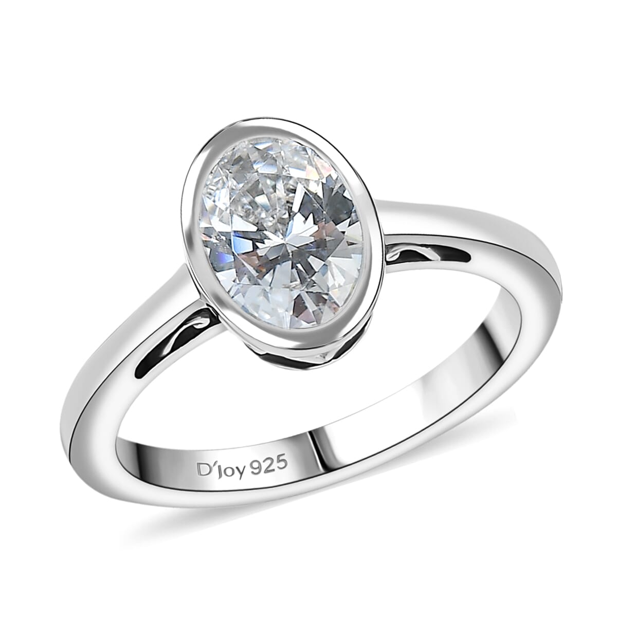 J Francis Embellished with Zirconia by Swarovski 1.50 ctw Ring in Platinum Over Sterling Silver (Size 6.0) image number 0