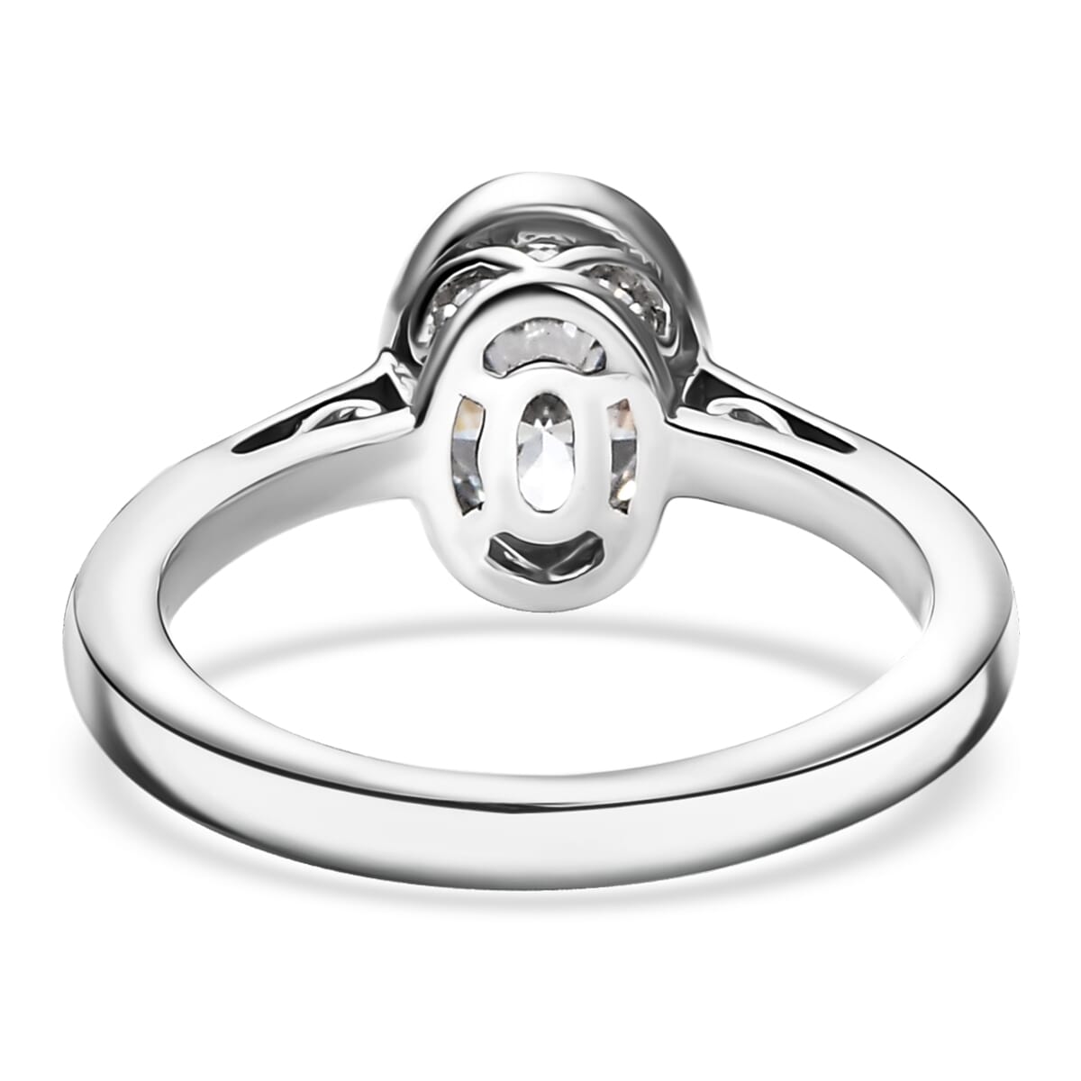 J Francis Embellished with Zirconia by Swarovski 1.50 ctw Ring in Platinum Over Sterling Silver (Size 6.0) image number 4