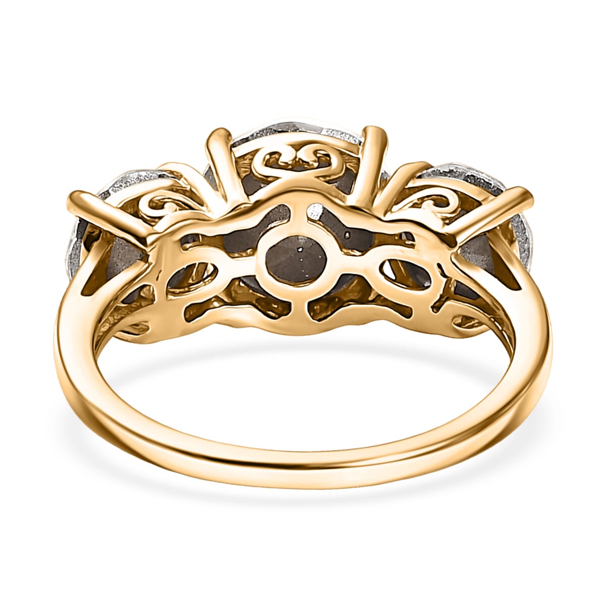 J Francis Embellished with Crystal by Swarovski Ring in Platinum Over Sterling Silver (Size 5.0) image number 4