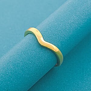 Chevron Ring in 18K Vermeil Yellow Gold Over Sterling Silver (Size 7.0) 2 Grams