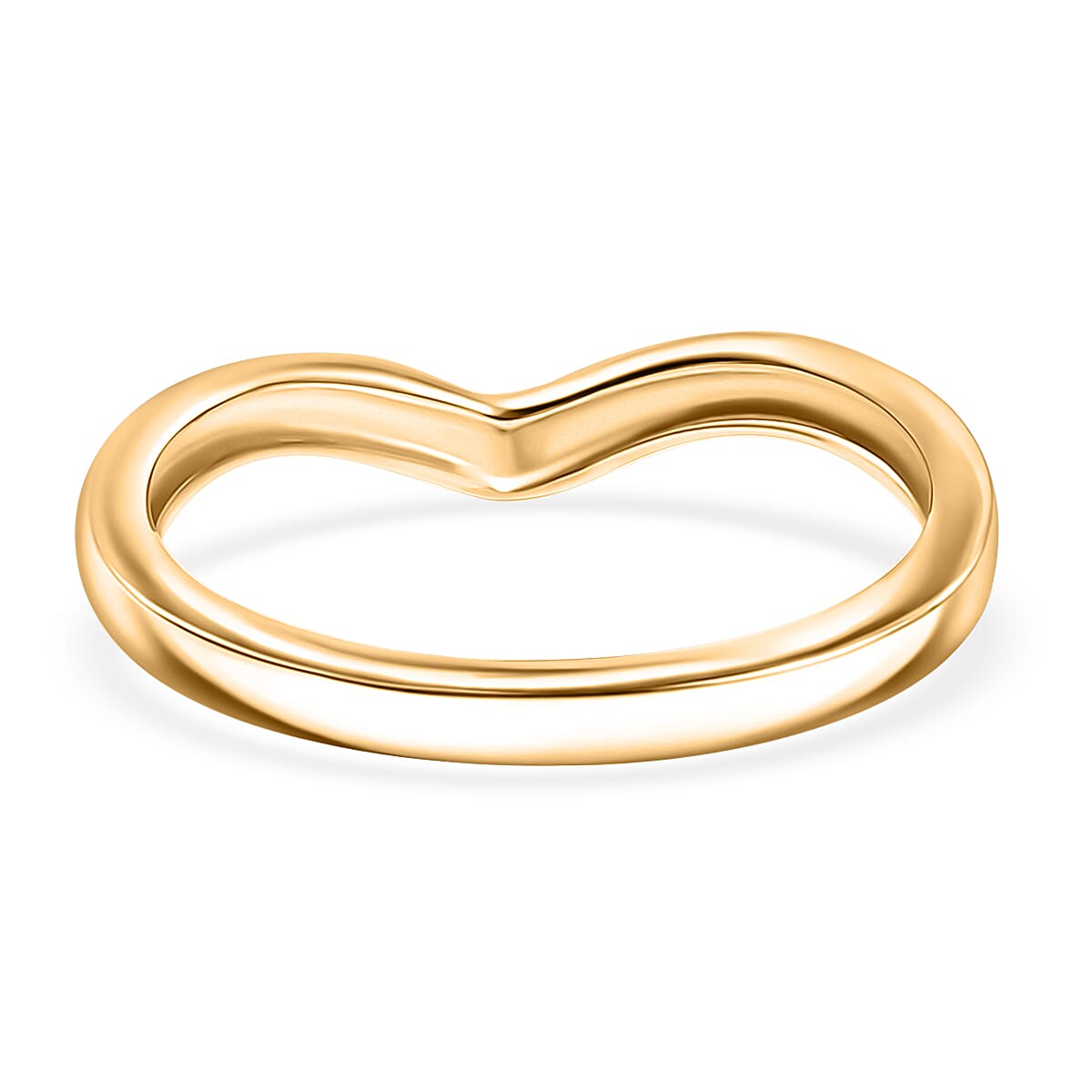 Chevron Ring in 18K Vermeil Yellow Gold Over Sterling Silver (Size 7.0) 2 Grams image number 4