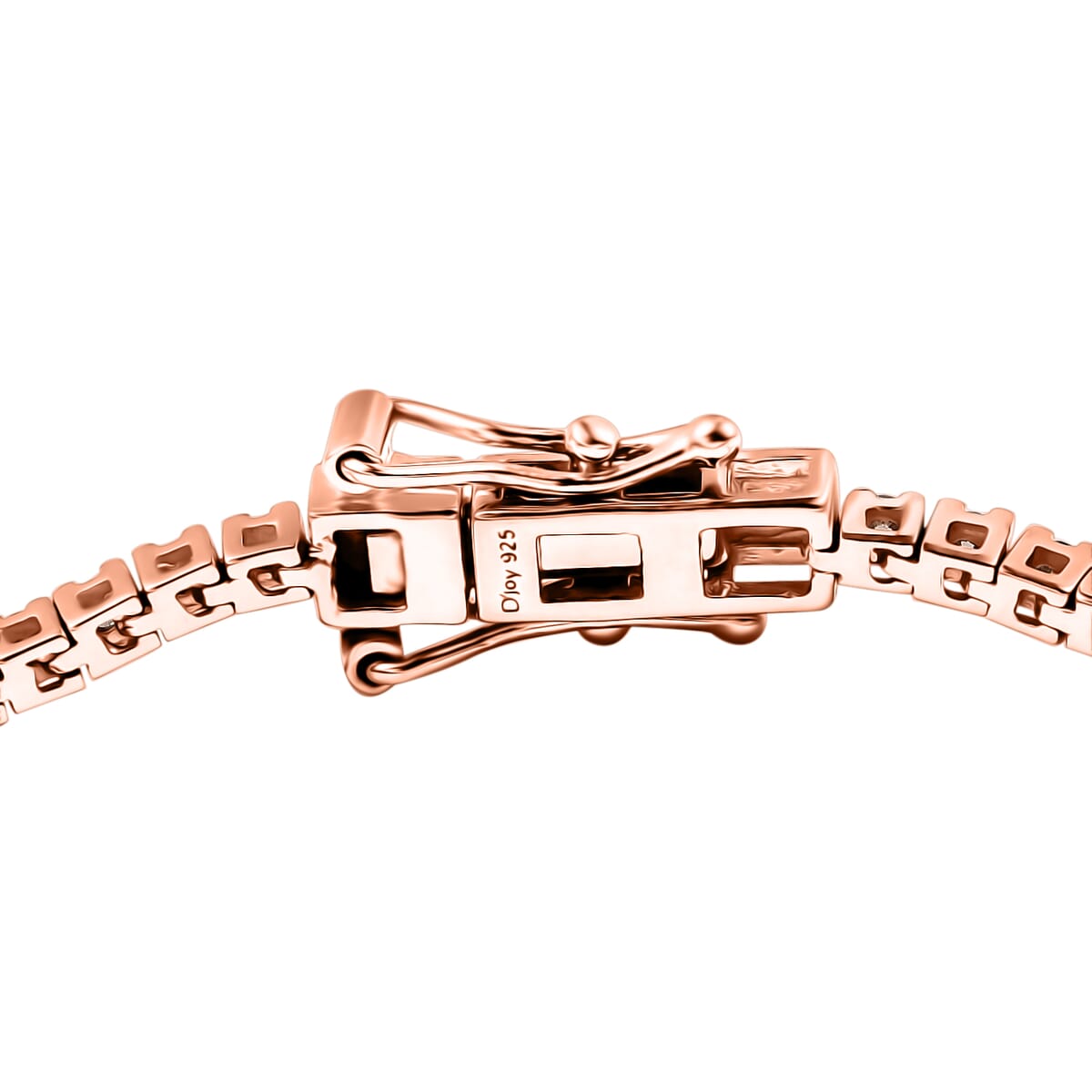 D'Joy Natural Champagne Diamond 2.00 ctw Tennis Bracelet in 18K Vermeil Rose Gold Over Sterling Silver (7.25 In) image number 3