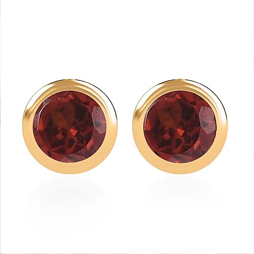 Mozambique Garnet / January / Yellow Gold Over Sterling Silver - Product card gallery slide 1 (10177126400313)