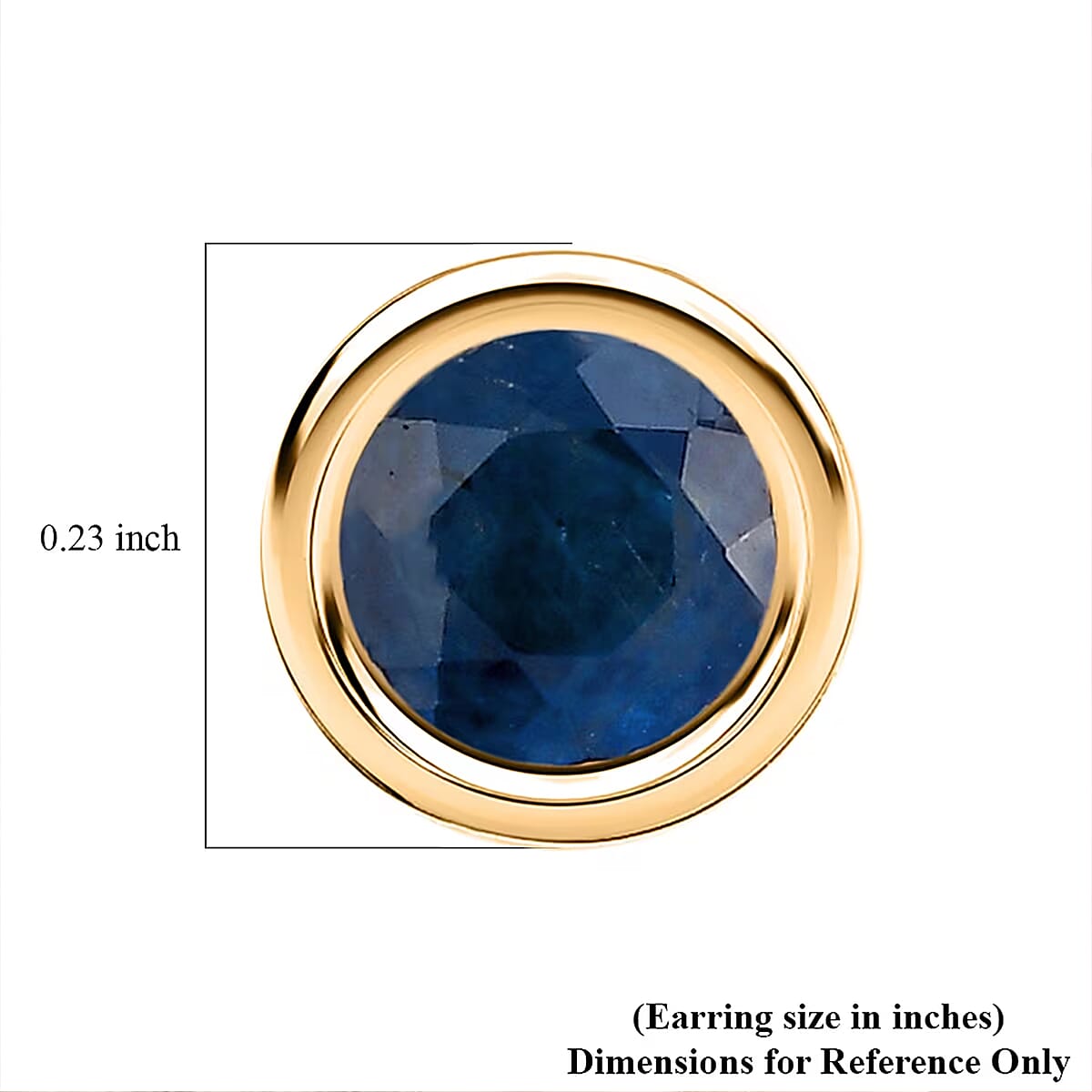 D'Joy Blue Ceylon Sapphire Earrings in 18K YG VermeilSterling Silver 0.68 ctw image number 7