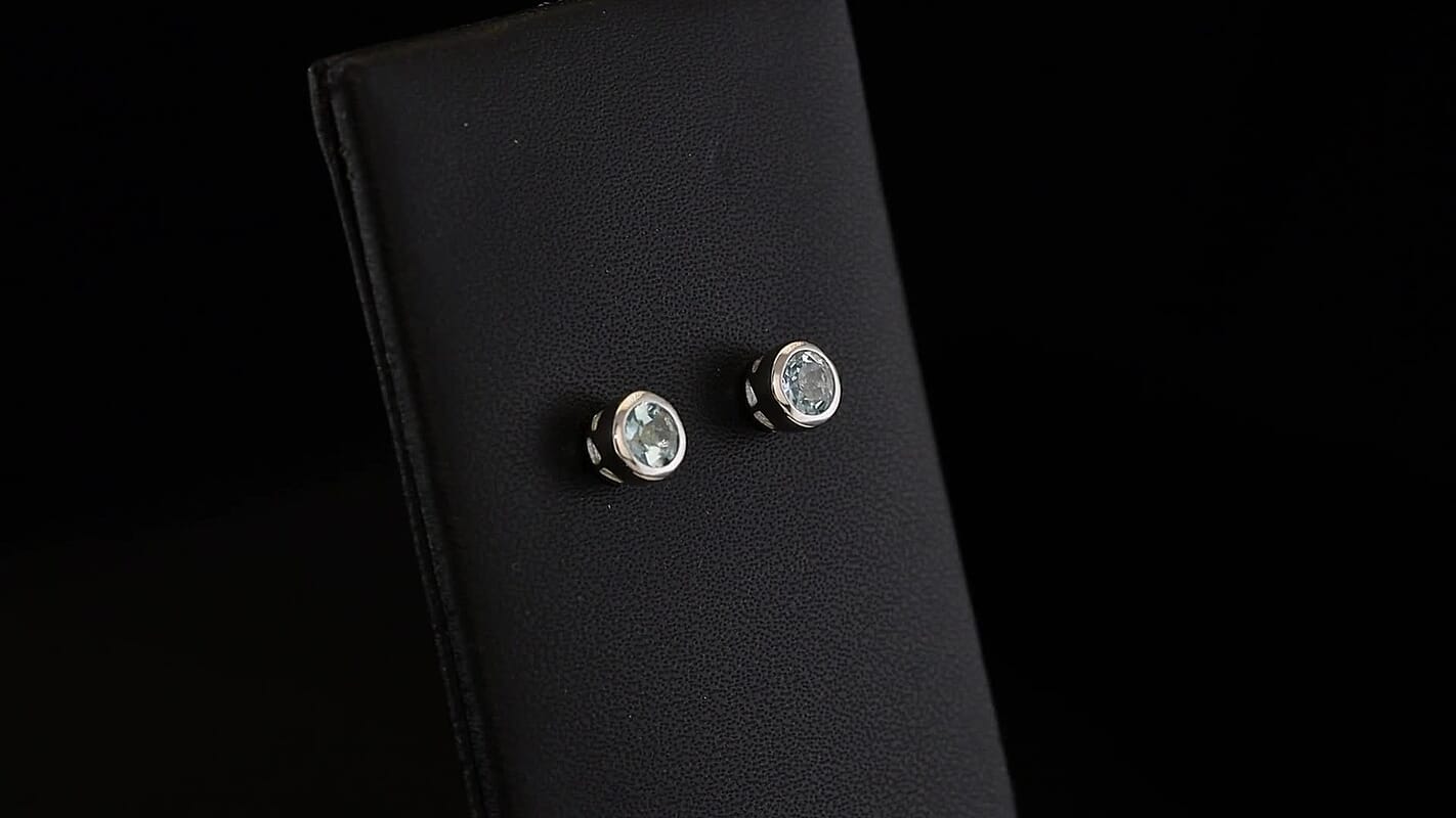 Moissanite 0.50 ctw Stud Earrings in Vermeil Yellow Gold Over Sterling Silver