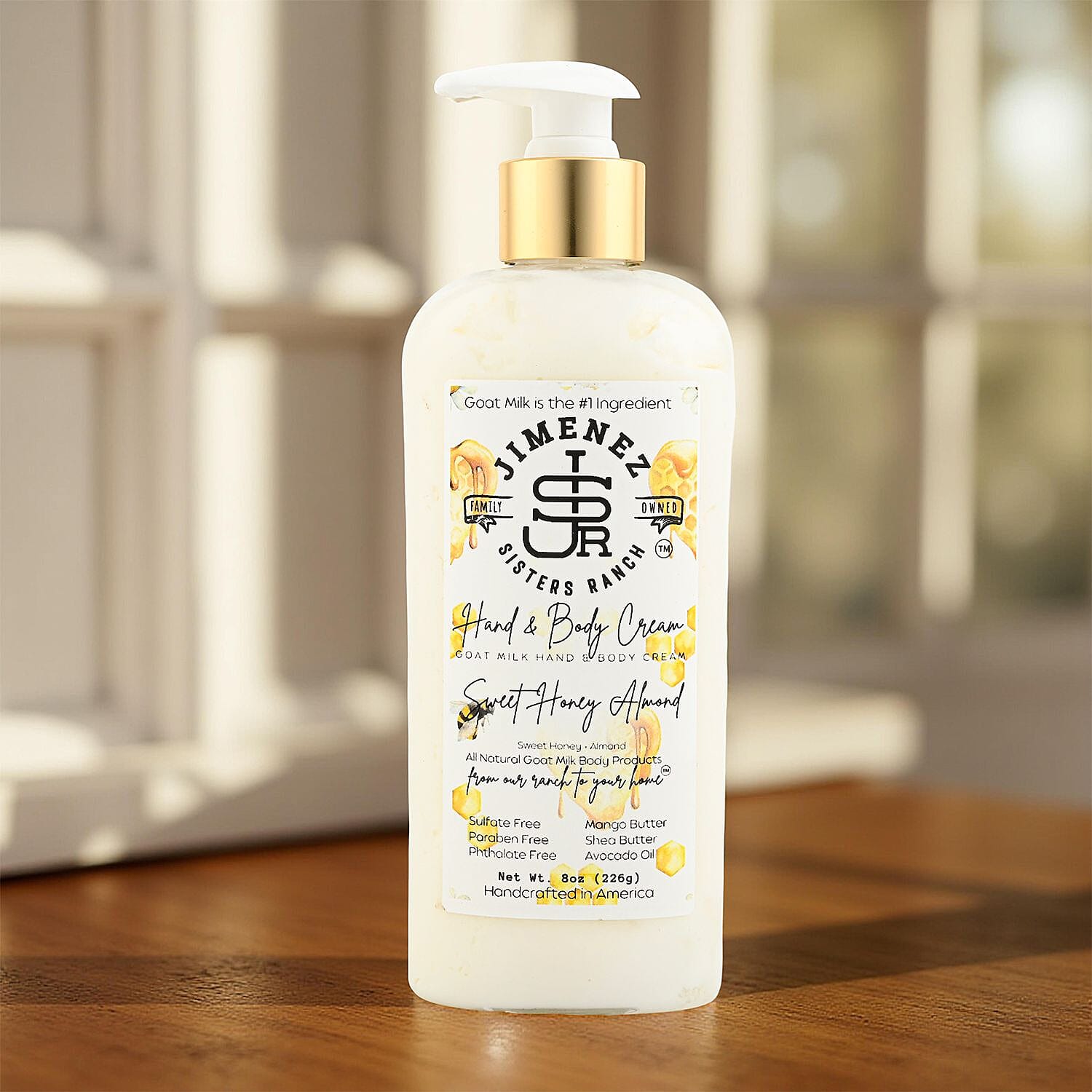 Jimenez Sisters Ranch Sweet Honey Almond Goat Milk Hand & Body Cream