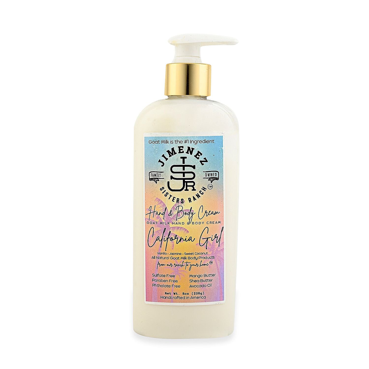 Jimenez Sisters Ranch California Girl Goat Milk Hand & Body Cream