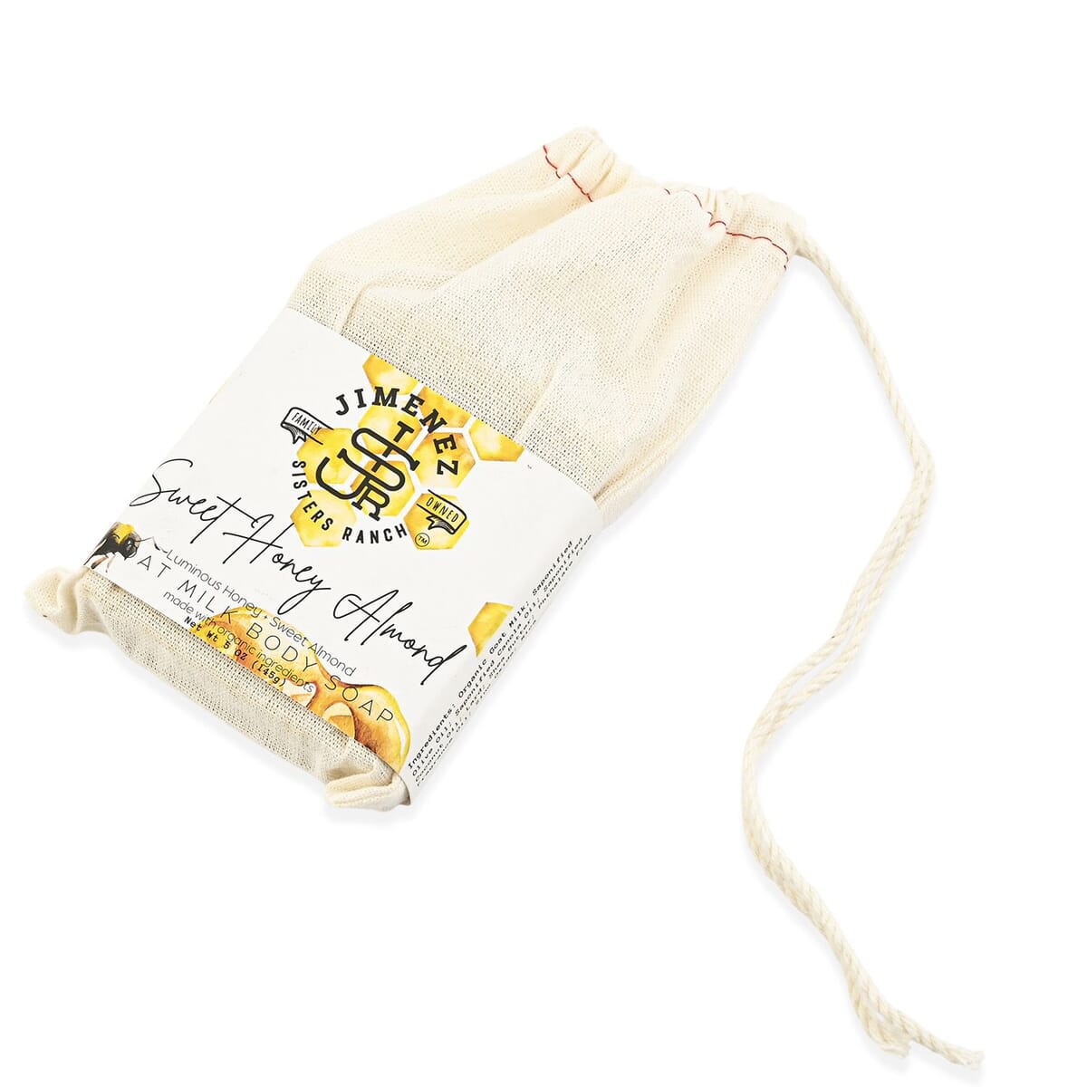 Jimenez Sisters Ranch Sweet Honey Almond Goat Milk Bar Soap image number 3