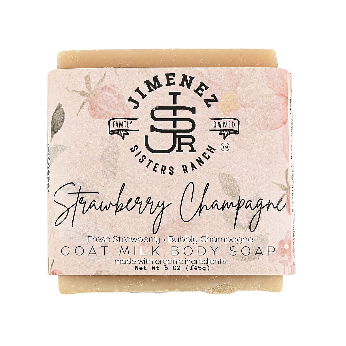 Jimenez Sisters Ranch Strawberry Champagne Goat Milk Bar Soap image number 0