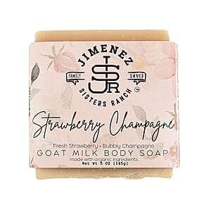 Jimenez Sisters Ranch Strawberry Champagne Goat Milk Bar Soap