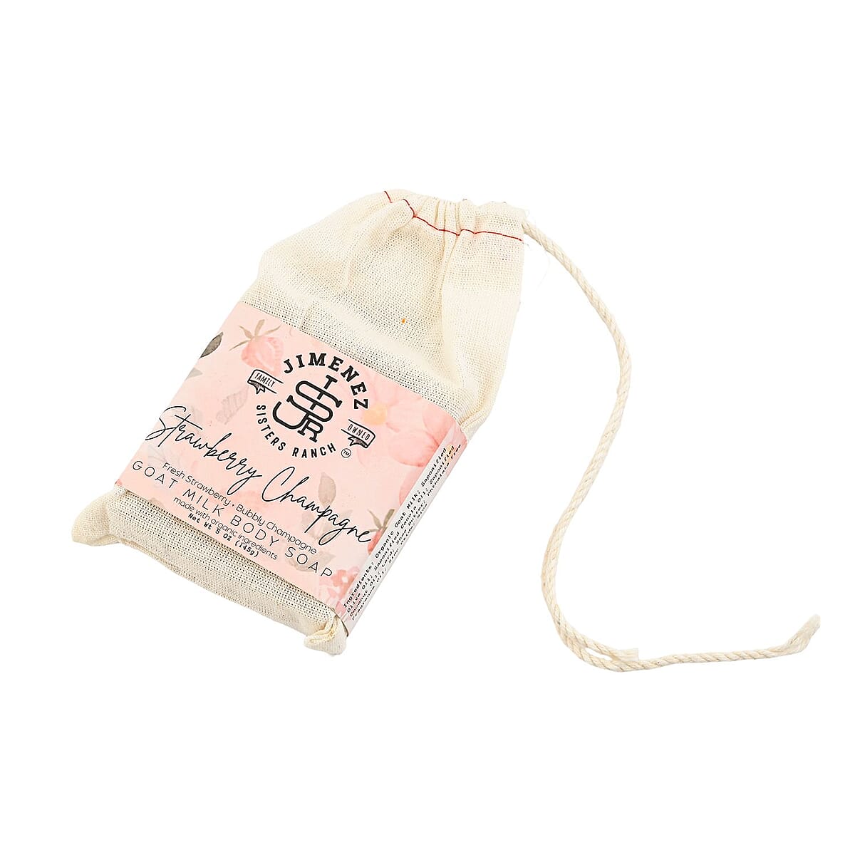 Jimenez Sisters Ranch Strawberry Champagne Goat Milk Bar Soap image number 3