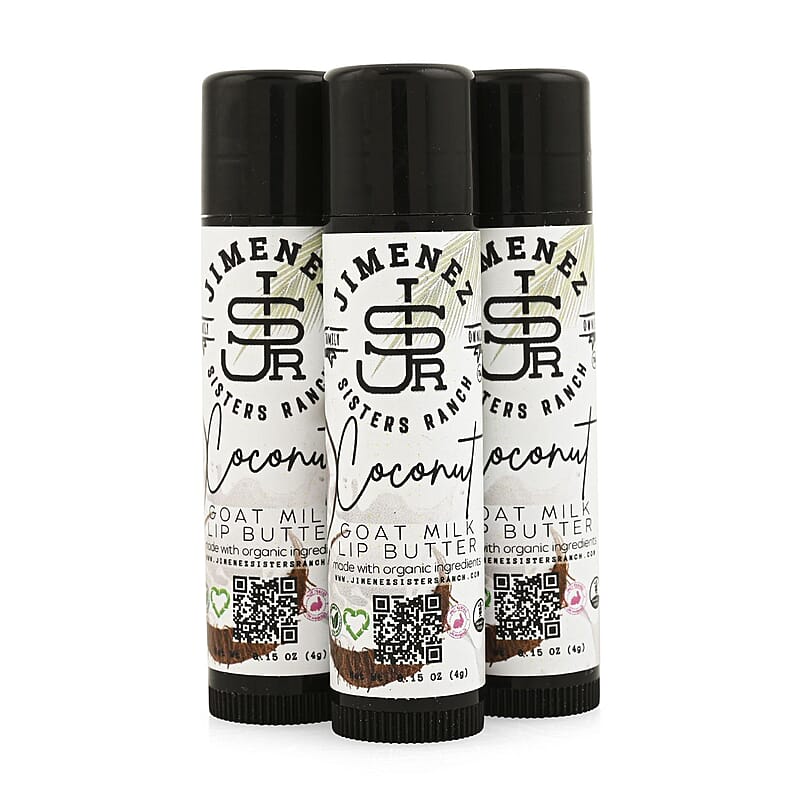 Jimenez Sisters Ranch 3 Pack Goat Milk Lip Butter - Coconut
