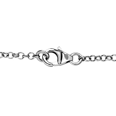 D'Joy Polki Moissanite 8.00 ctw Necklace 18 Inches in Rhodium Over Sterling Silver