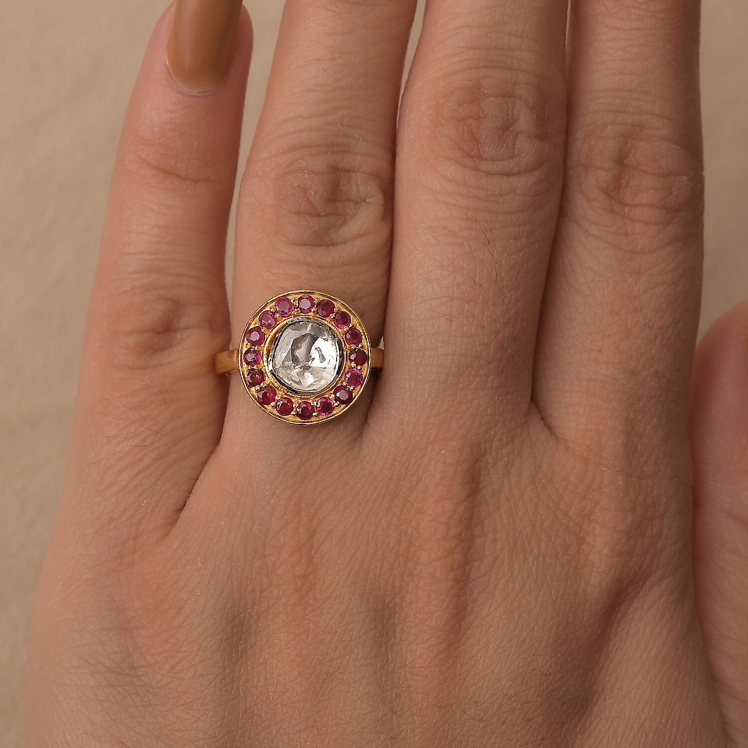 Moissanite & Niassa Ruby / 10 - Product card gallery slide 3 (9432781816063)