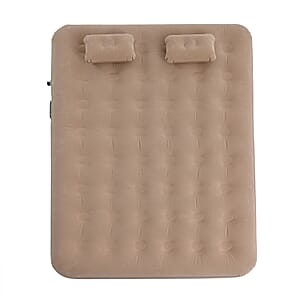 Labor Day Doorbuster Rechargeable Beige Auto Inflation Air Mattress with Built in Pump