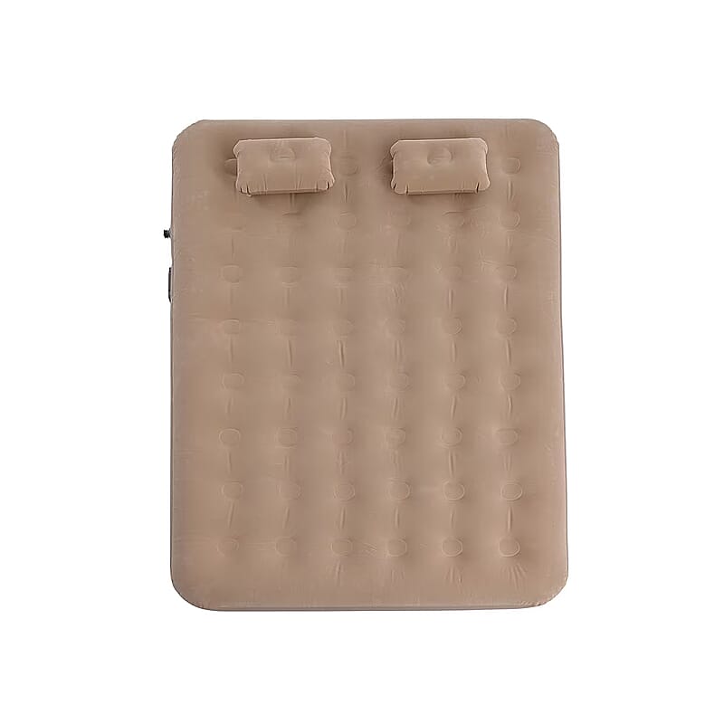 Rechargeable Beige Auto Inflation Air Mattress with Built in Pump
