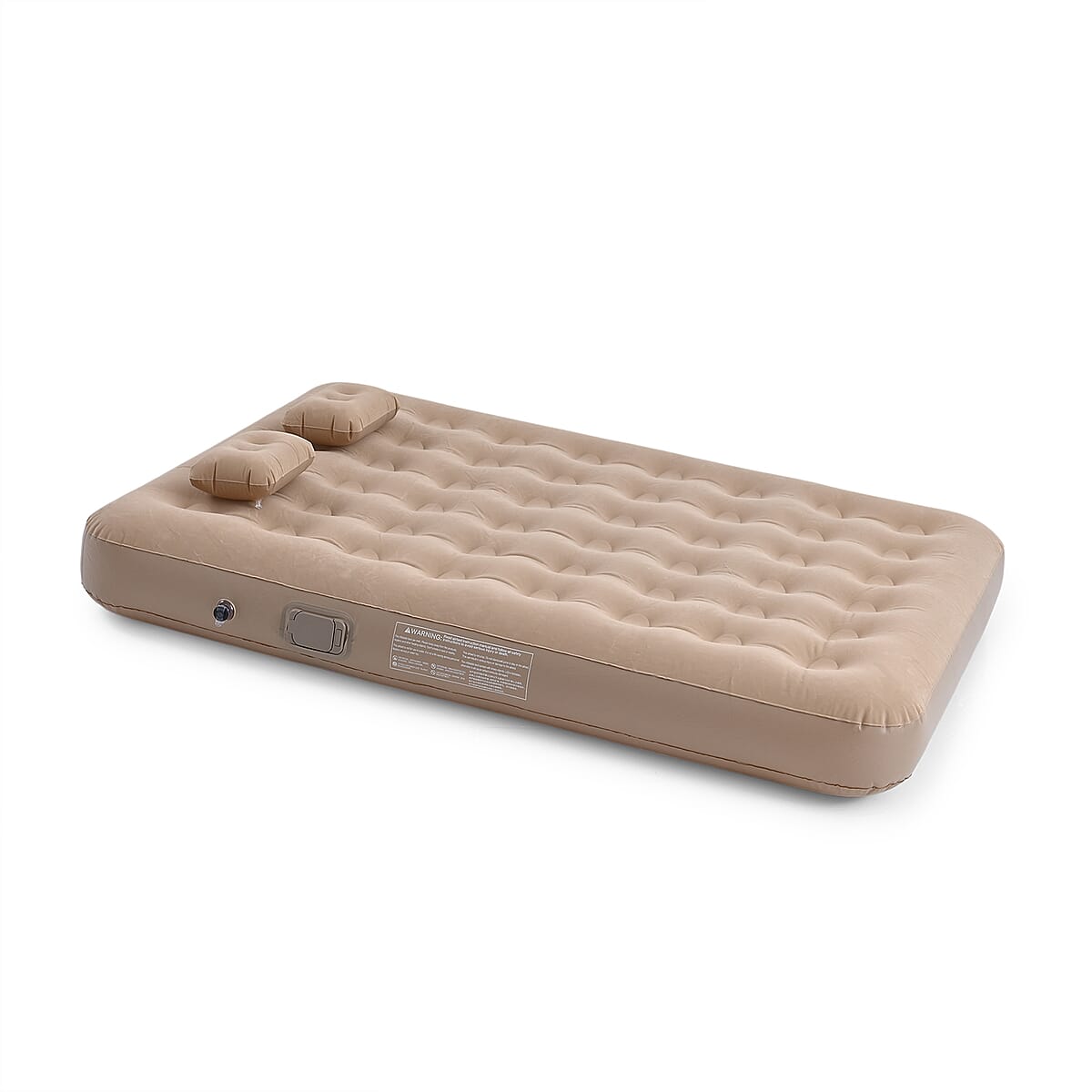 Labor Day Doorbuster Rechargeable Beige Auto Inflation Air Mattress with Built in Pump image number 1