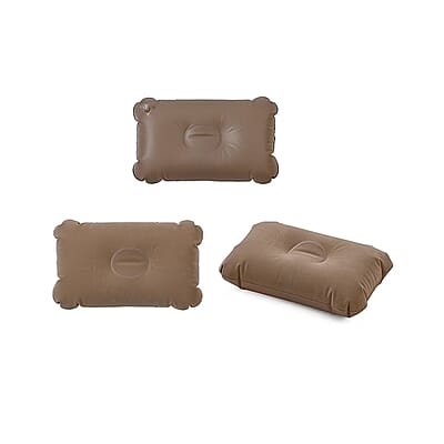Rechargeable Beige Auto Inflation Air Mattress with Built in Pump