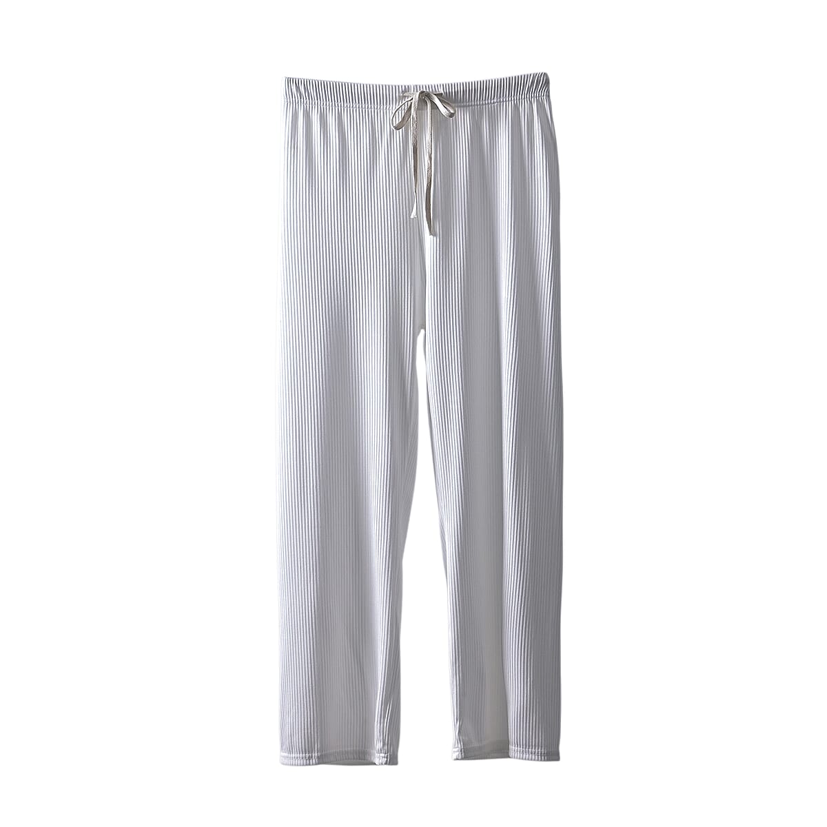 Labor Day Doorbuster TLV TAMSY Set of 2 White and Ikat Polyester Lounge Pant with Drawstring – One Size Fits Most image number 1