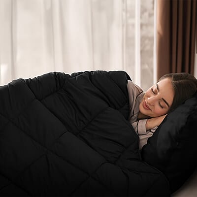 Lux Decor Collection 2pc Black Reversible Comforter Set - Twin