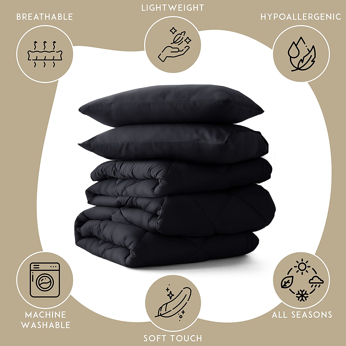 Lux Decor Collection 2pc Burgundy Reversible Comforter Set - Twin image number 7