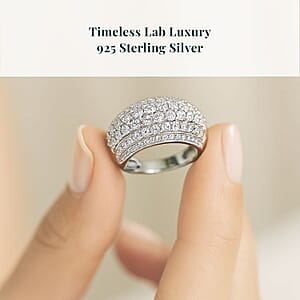 Luxuriant Lab Grown Diamond G-H SI 2.00 ctw Galaxy of Stars Ring in Rhodium Over Sterling Silver (Size 6.0) 