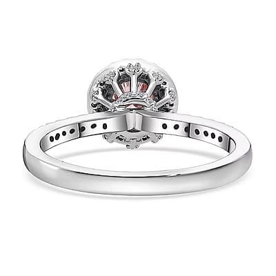 Luxuriant Lab Grown Pink Diamond (VS), Lab Grown Diamond Bloom Ring in 950 Platinum 1.00 ctw (Size 5.0)