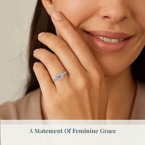 Luxuriant Lab Grown Pink Diamond (VS), Lab Grown Diamond Bloom Ring in 950 Platinum 1.00 ctw (Size 9.5)