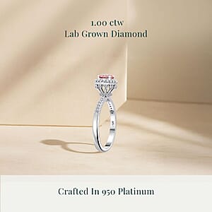 Luxuriant Lab Grown Pink Diamond (VS), Lab Grown Diamond Bloom Ring in 950 Platinum 1.00 ctw (Size 9.5)