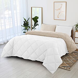 Lux Decor Collection 2pc White Reversible Comforter Set - Twin