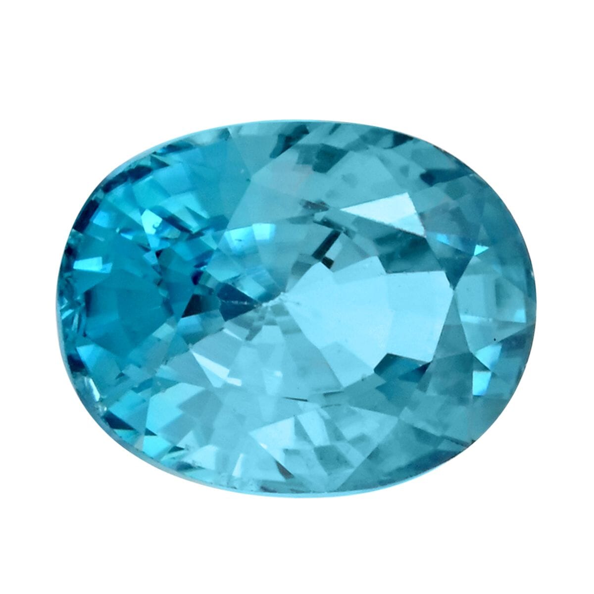 AAAA Blue Zircon (Ovl 8x6 mm) 2.00 ctw image number 0