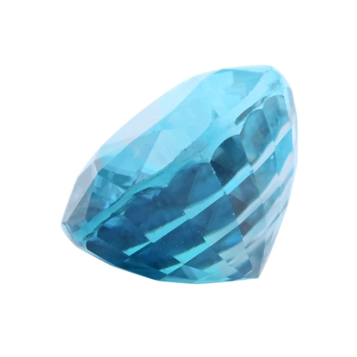 AAAA Blue Zircon (Ovl 8x6 mm) 2.00 ctw image number 1
