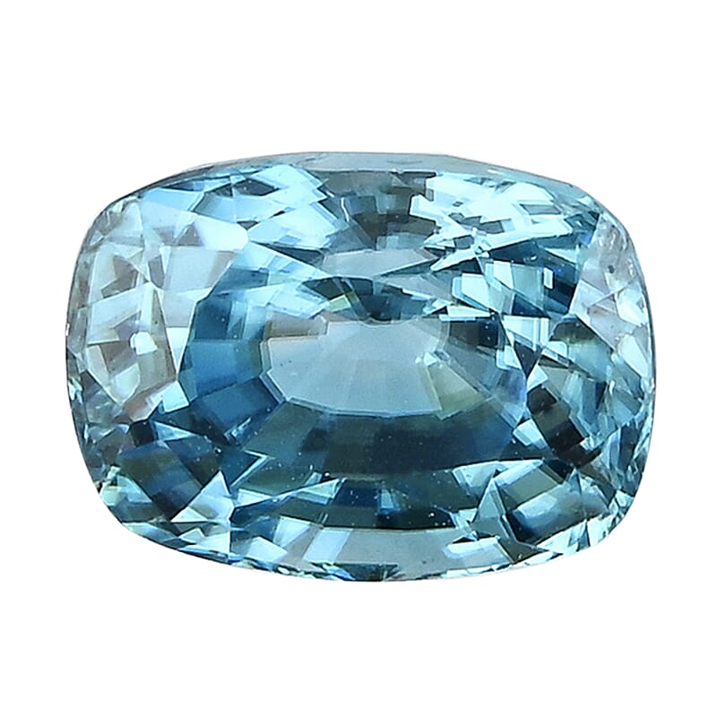 AAAA Blue Zircon (Cush 7.5x5.5 mm) 2.00 ctw
