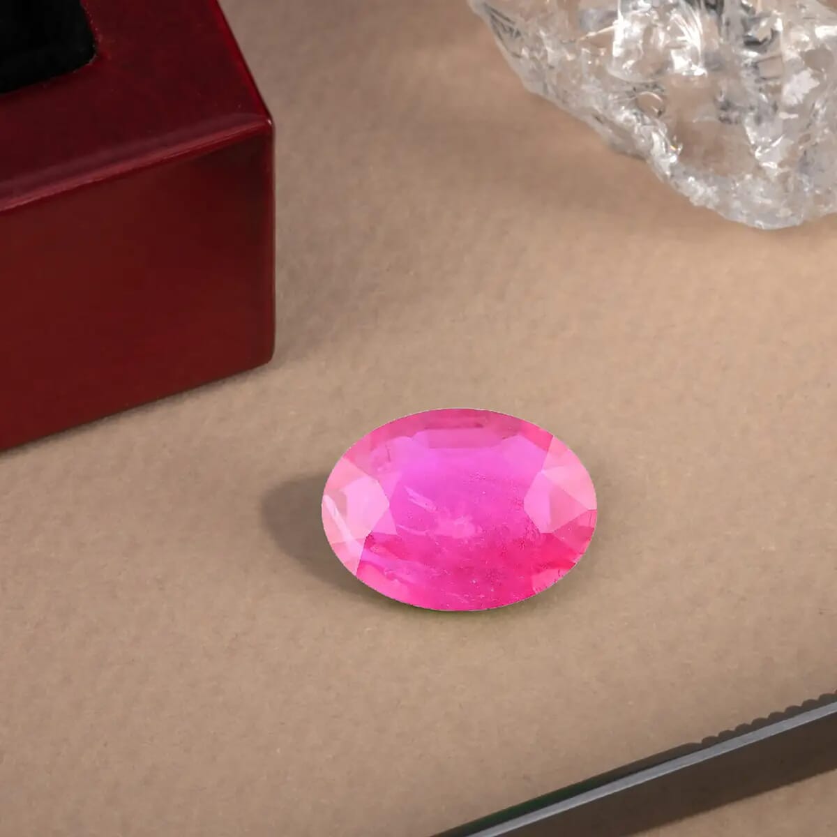 AAAA Montepuez Ruby (Ovl 11x9 mm) 4.00 ctw image number 1
