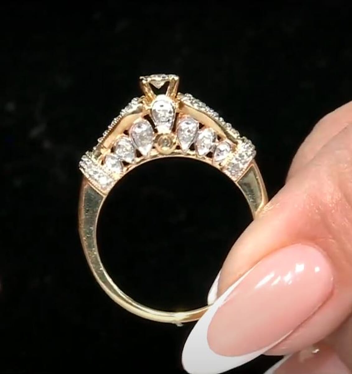 Diamond G-H I3 0.33 ctw Ring in 10K Yellow Gold (Size 7.0) image number 5