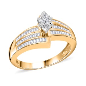 Diamond G-H I3 0.50 ctw Ring in 10K Yellow Gold (Size 7.0)