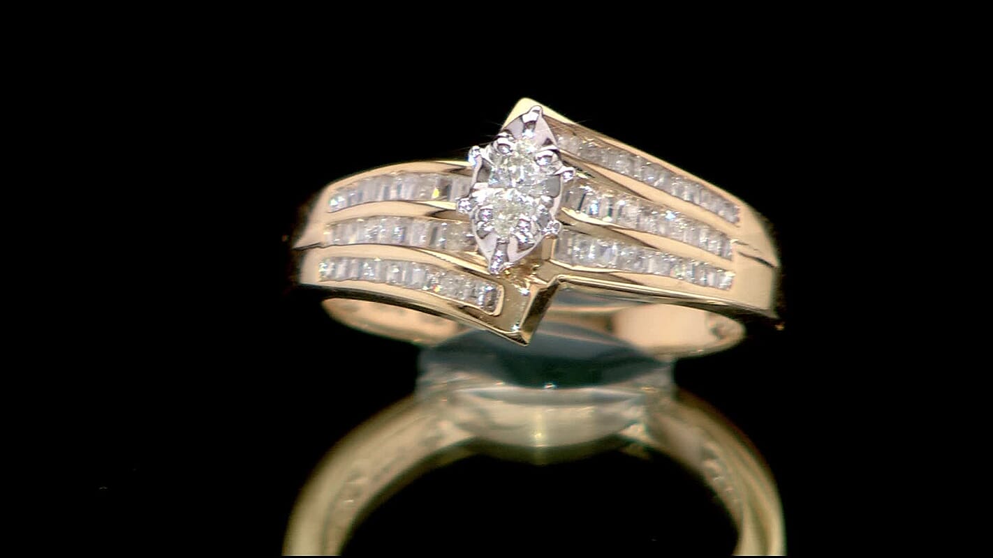 Diamond G-H I3 0.50 ctw Ring in 10K Yellow Gold (Size 7.0)