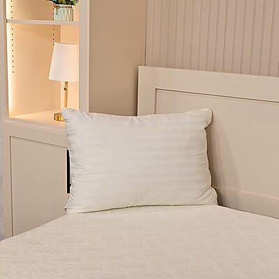 Supreme Living Dobby Striped Memory Foam Pillow -Standard