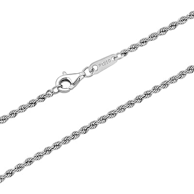 Rhapsody 950 Platinum Rope Chain Necklace (20 Inches) (8.40 Grams)